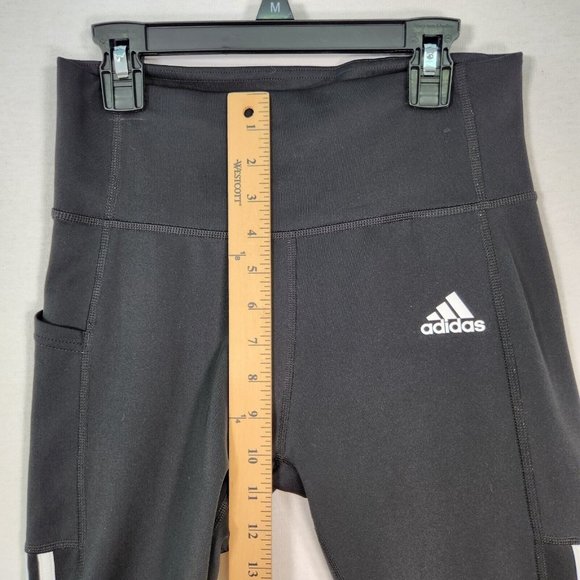 Womens Adidas Leggings Athletic Ankle Pants Size Small Skinny Leg Used - Picture 4 of 13